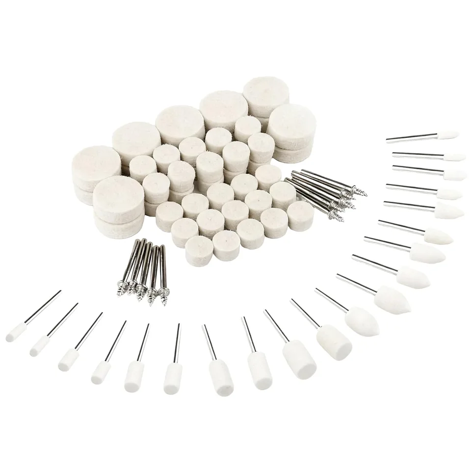80 Piezas Ruedas de Pulir kit de Lana para Dremel — Pulido y mantenimiento recomendado por Tempus Europa