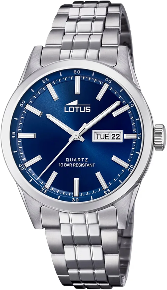Lotus Reloj Hombre Analógico de Acero — reloj Lotus recomendado por Tempus Europa
