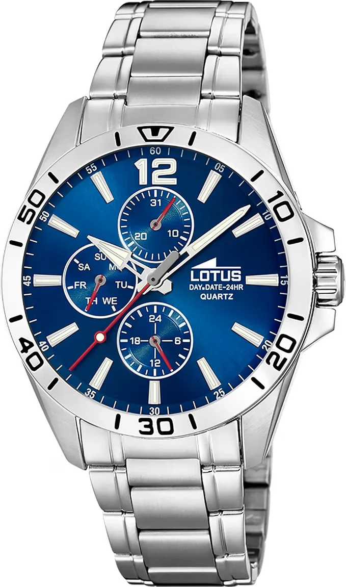 Lotus Reloj Hombre Analógico de Acero Inoxidable 316l — reloj Lotus recomendado por Tempus Europa