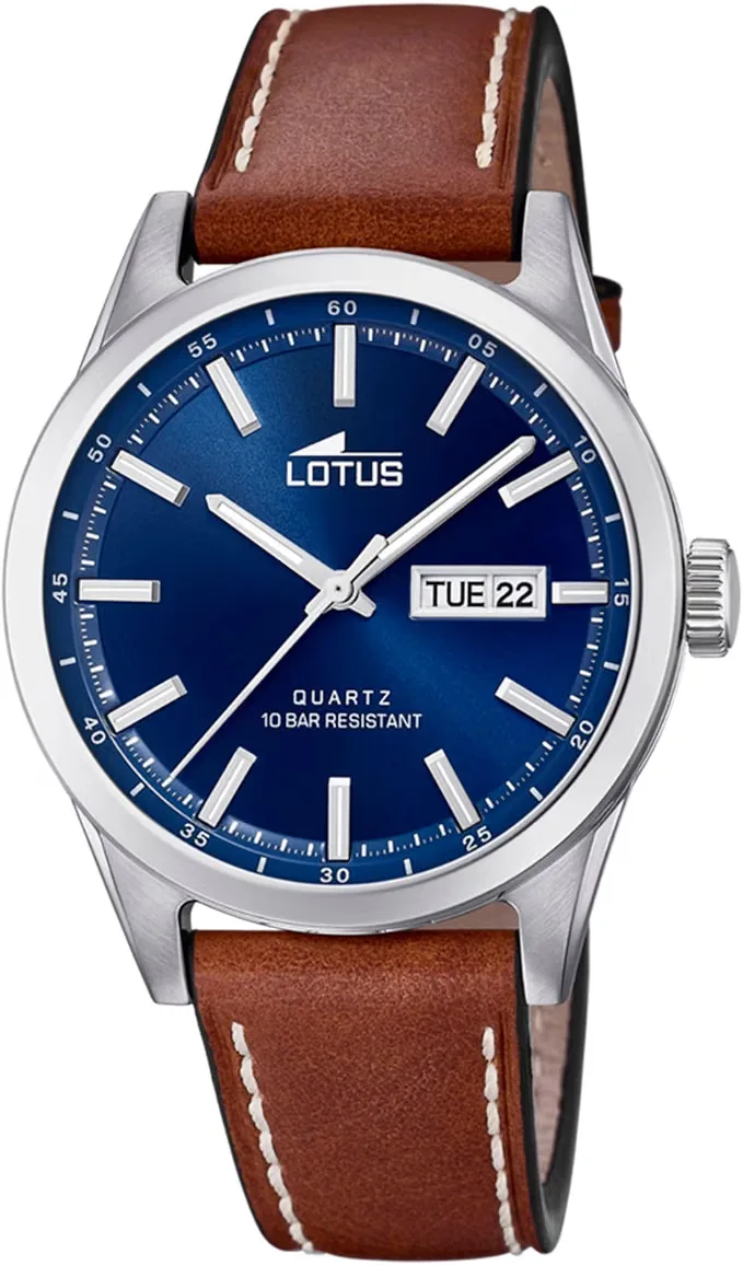 Lotus Reloj Hombre Analógico de Cuero — reloj Lotus recomendado por Tempus Europa
